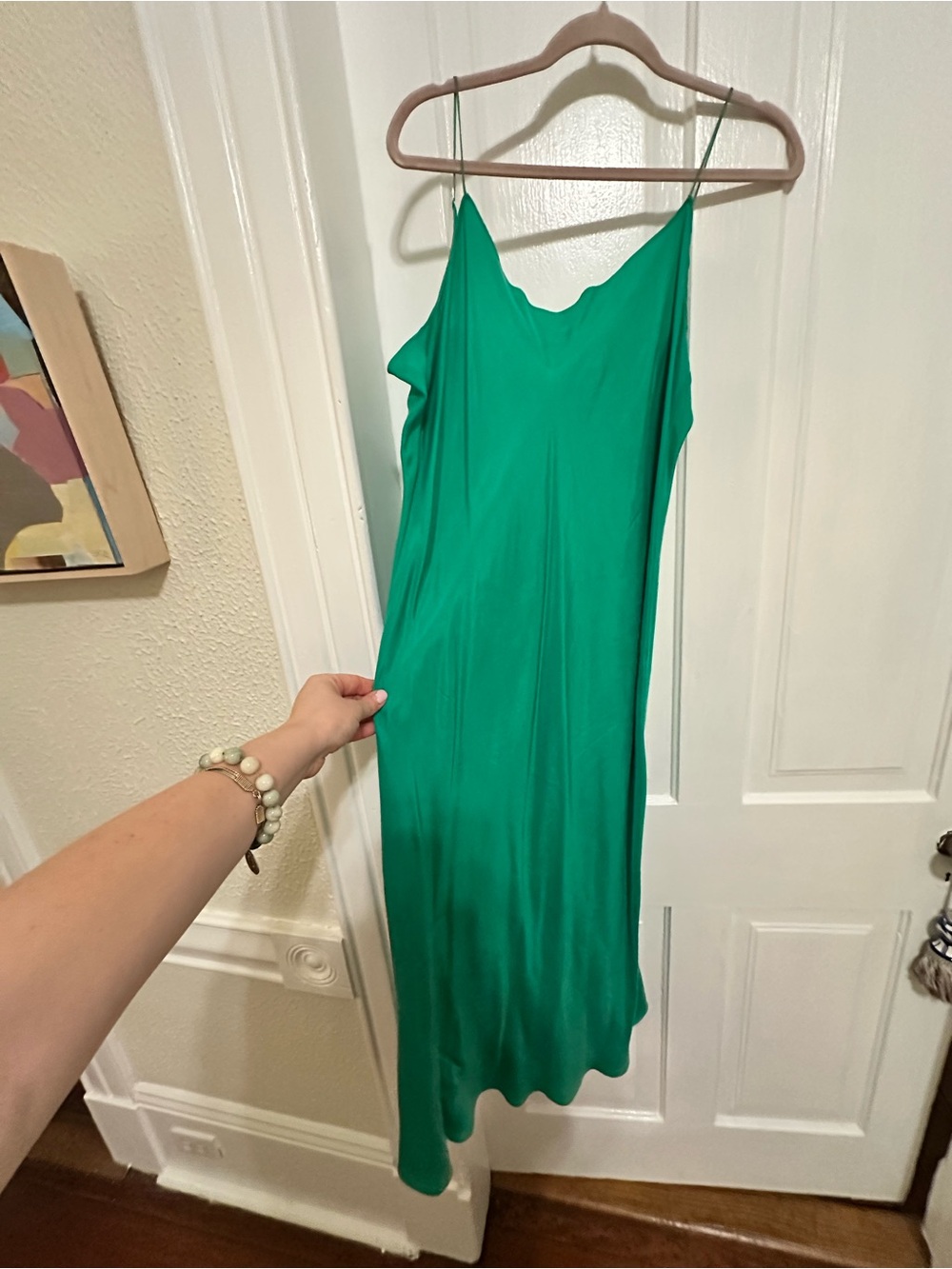 J. Crew Gwyneth Slip Midi Dress in Luster Charmeuse